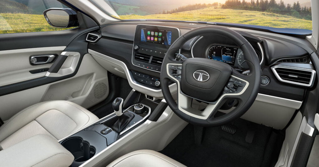 Ashwood finished dashboard of 2021 Tata Safari