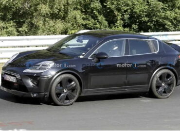 Porsche Macan EV spotted testing in the Nürburgring circuit