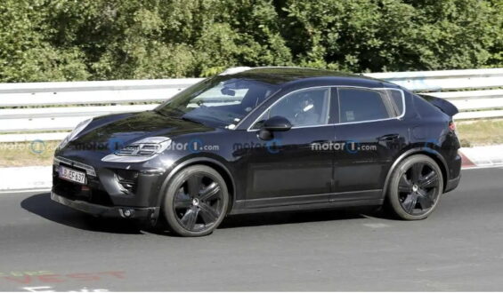 Porsche Macan EV spotted testing in the Nürburgring circuit