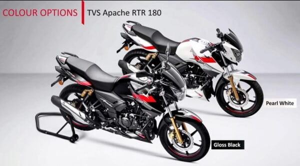 TVS Apache RTR 180 color options