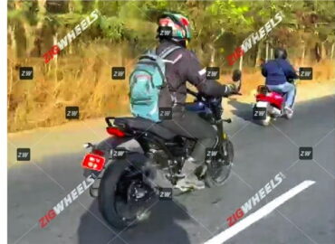 The Bajaj Triumph bike spied testing, likely to launch this year
