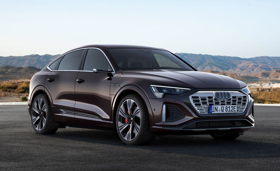 2024 Audi Q8 e-Tron in Madeira Brown Metallic