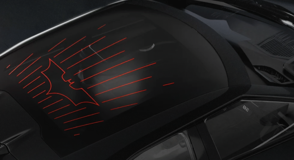 Dark Knight Trilogy inspired logo on the infinity roof of BE 6 Batman Edition