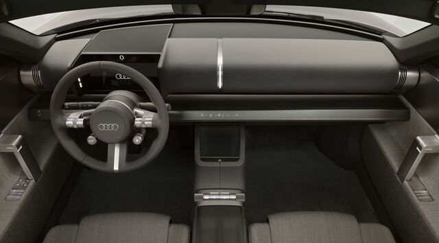 Driver Centric dashboard with minimum distraction in Audi concept C